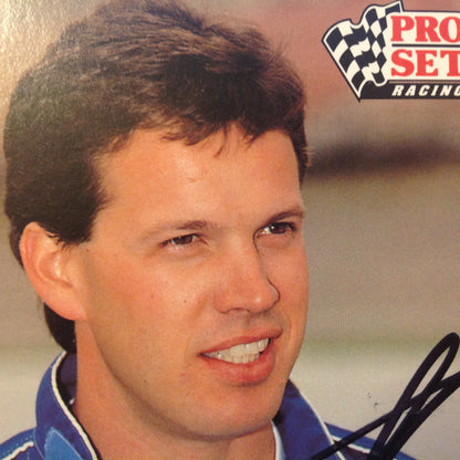 Vtg 1991 Pro Set Racing Signed Card Wally Dallenbach Driver NASCAR Autographed