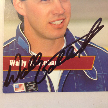 Vtg 1991 Pro Set Racing Signed Card Wally Dallenbach Driver NASCAR Autographed