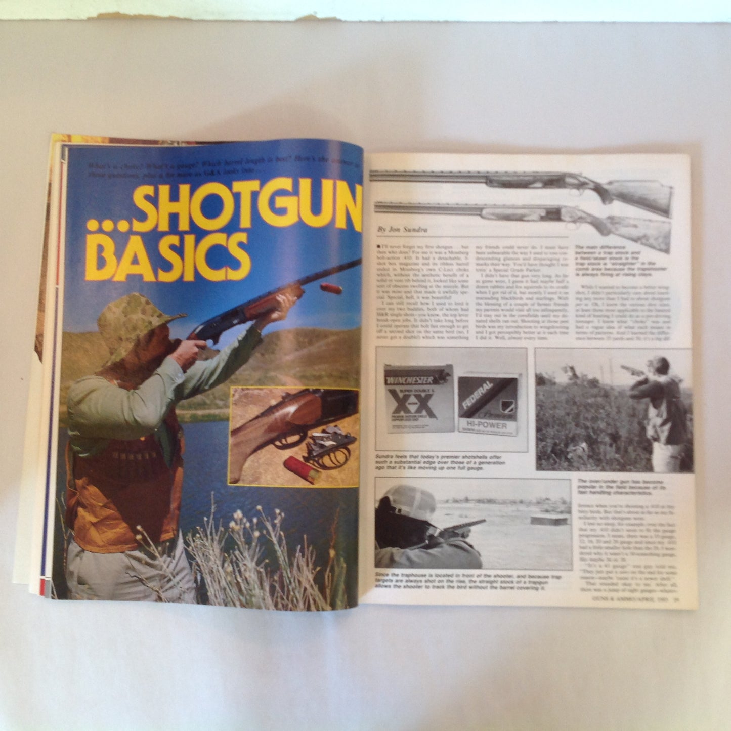Vintage Apr 1985 Guns & Ammo Magazine New Challenge .45 Auto Lever-Action Accuracy Shotgun Basics