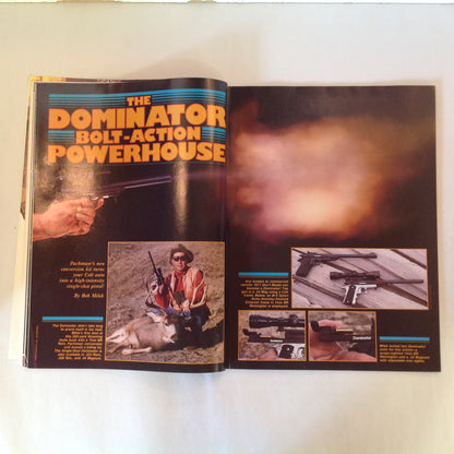 Vintage Apr 1985 Guns & Ammo Magazine New Challenge .45 Auto Lever-Action Accuracy Shotgun Basics