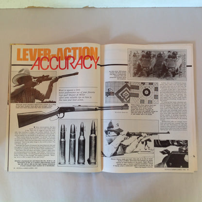 Vintage Apr 1985 Guns & Ammo Magazine New Challenge .45 Auto Lever-Action Accuracy Shotgun Basics
