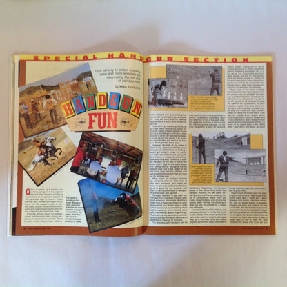 Vintage Oct 1990 Guns & Ammo Magazine All-Out Shootout S&W .44 Magna Classic .44 Magnum Handgun Buyer's Guide