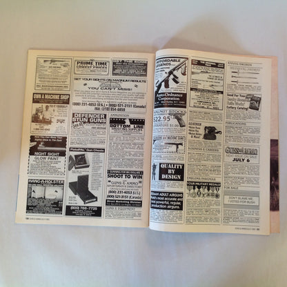 Vintage Jul 1993  Guns & Ammo Magazine Combat Handguns Hideout Holsters Firelap for Accuracy