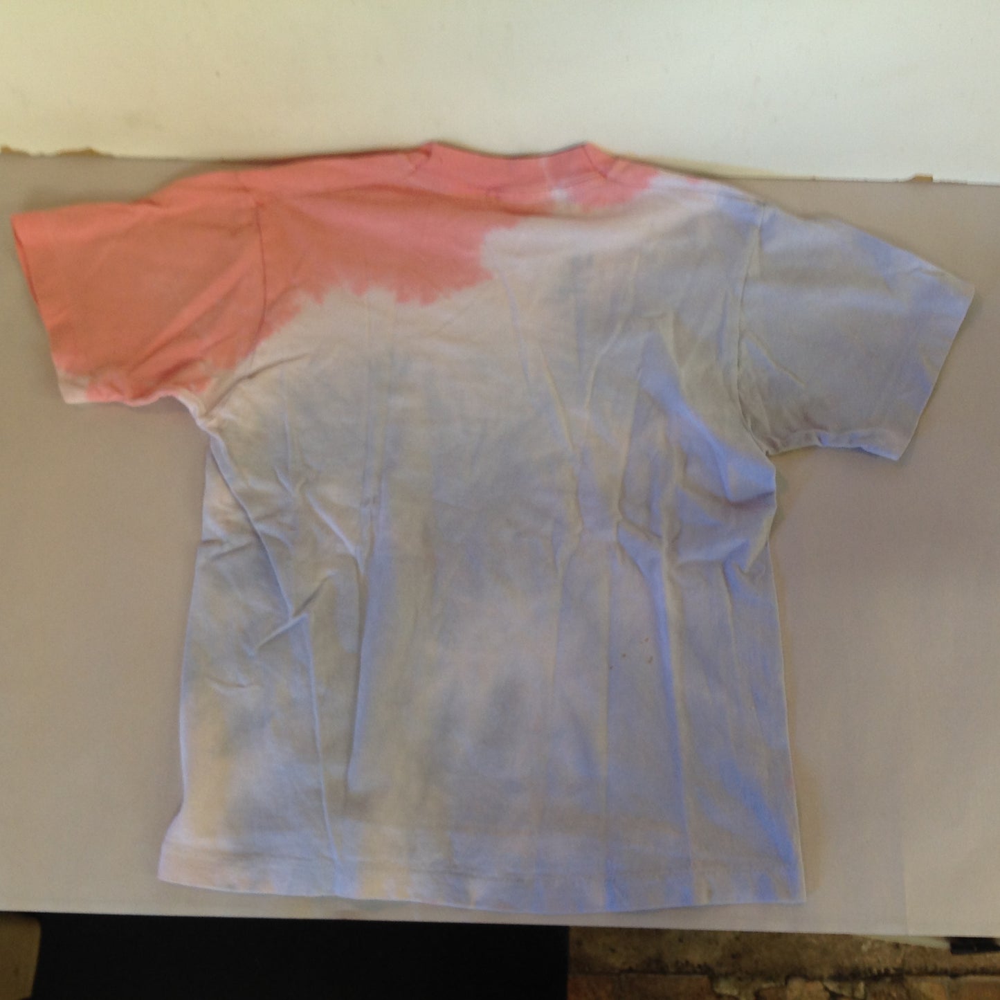 Vintage Hand Tie-Dyed Children's T-Shirt Hanes 10-12 Pinks Blues Lavender Scott G