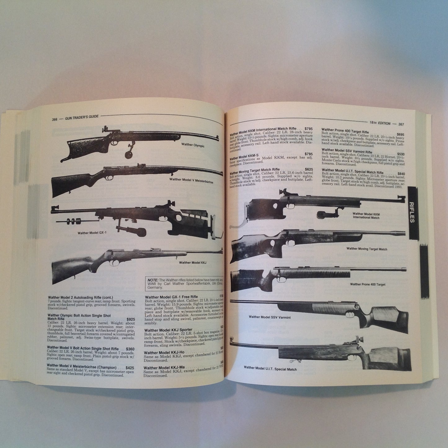 Vintage 1995 Trade Paperback GUN TRADER'S GUIDE Eighteenth Edition