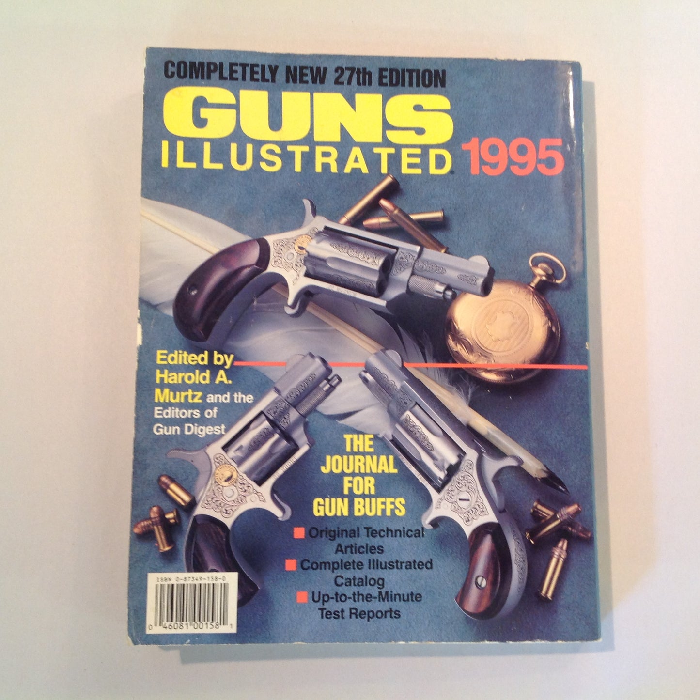 Vintage 1995 Trade Paperback GUNS ILLUSTRATED 1995 New 27th Edition
