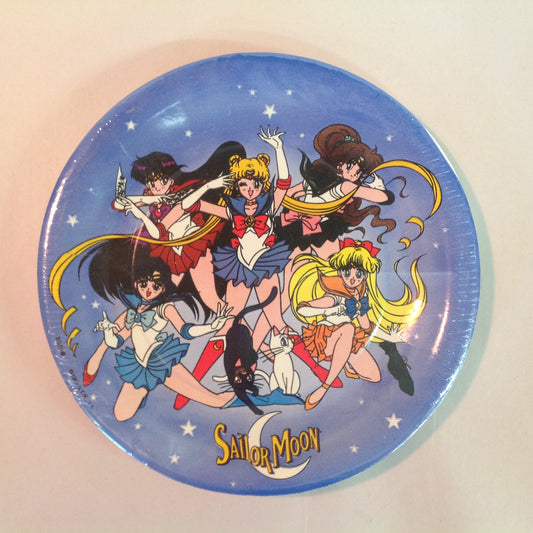 Vintage 1996 NOS Sailor Moon 7 in 8 Paper Plates Unopened Anime Manga Characters