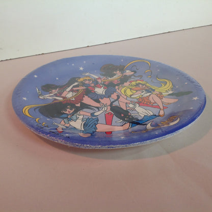 Vintage 1996 NOS Sailor Moon 7 in 8 Paper Plates Unopened Anime Manga Characters