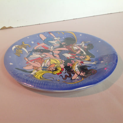 Vintage 1996 NOS Sailor Moon 7 in 8 Paper Plates Unopened Anime Manga Characters