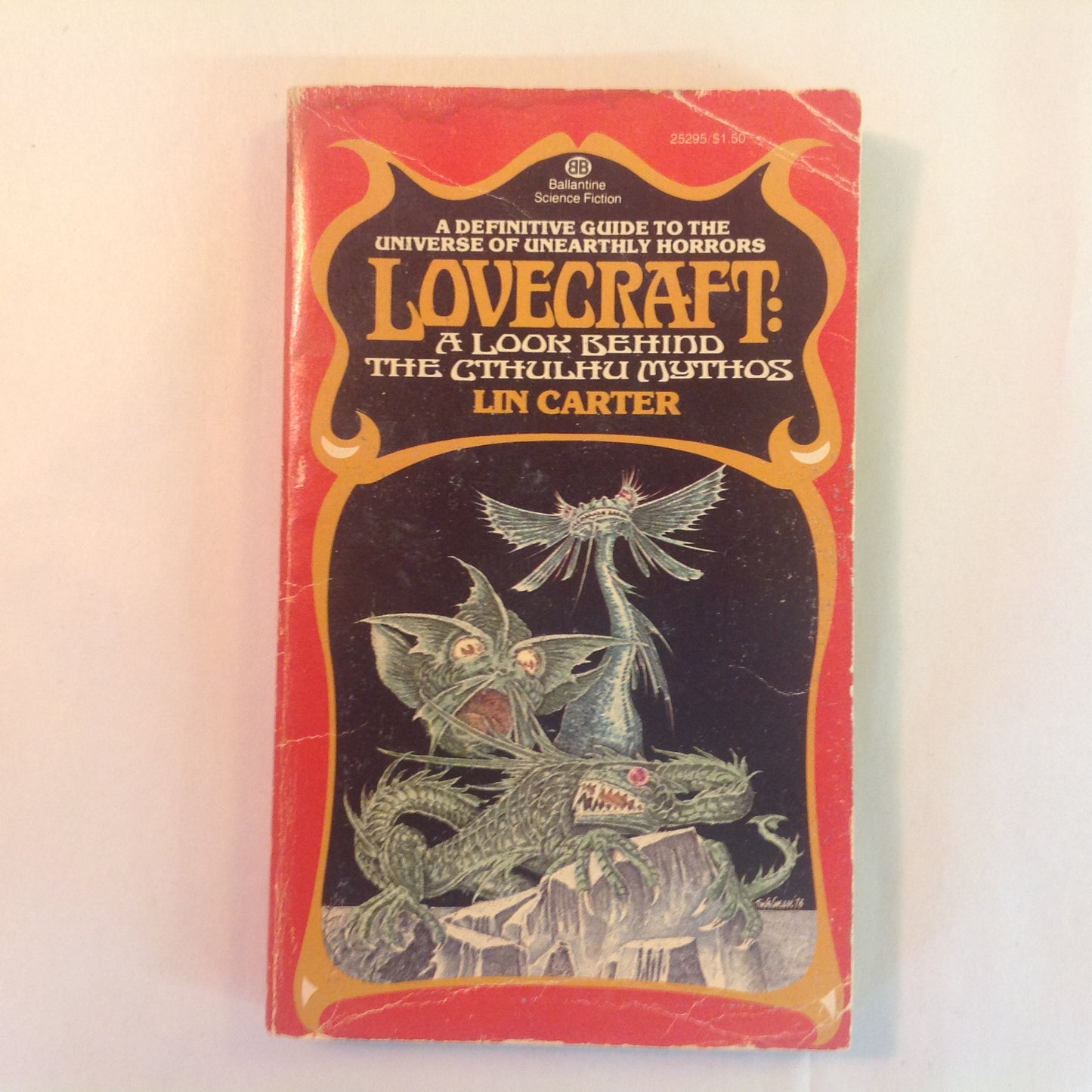 Vintage 1976 Mass Market Paperback LOVECRAFT: A Look Behind the Cthulhu Mythos Lin Carter