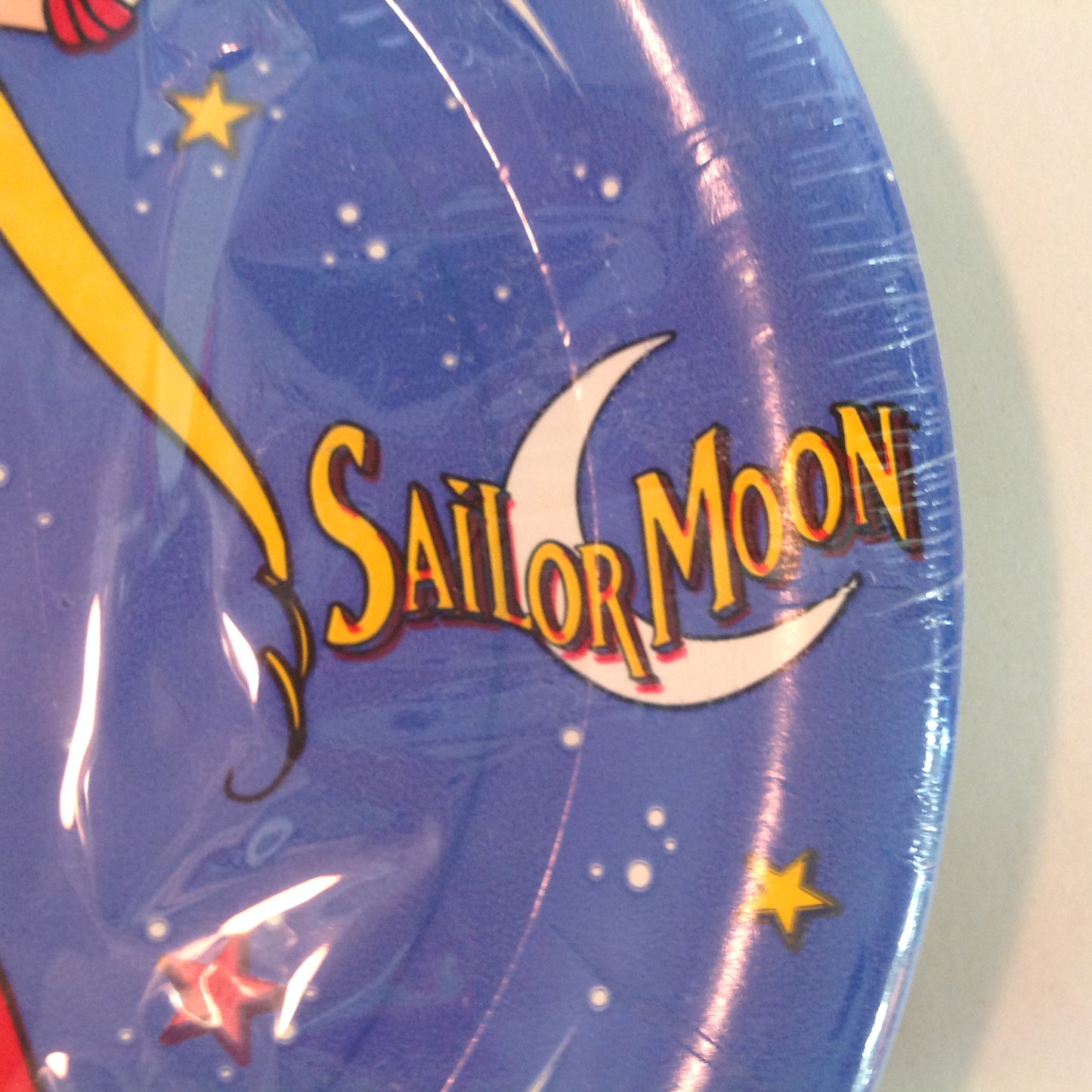 Vintage 1996 NOS Sailor Moon 9 in 8 Paper Plates Unopened Anime Manga Luna