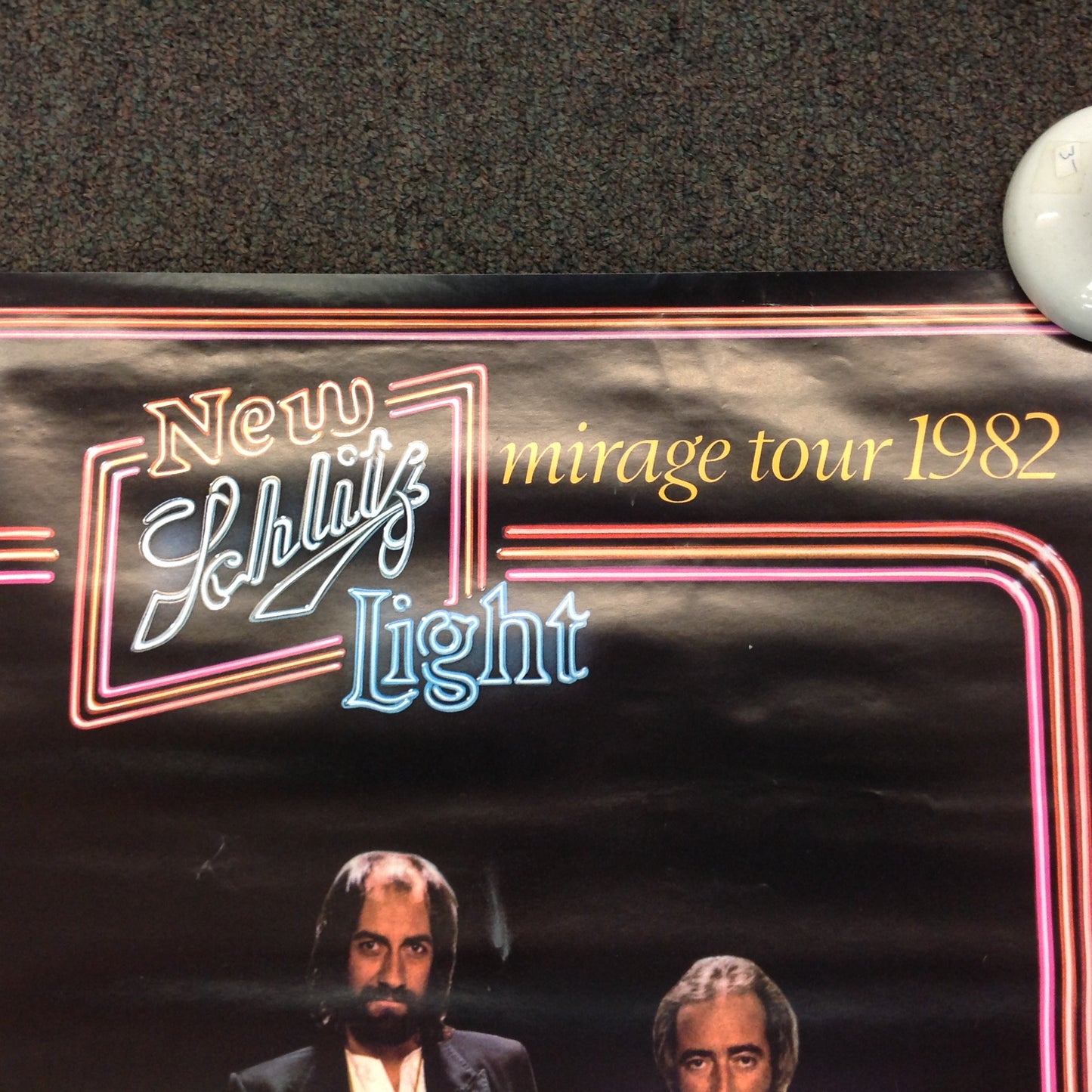 Vintage 1982 Fleetwood Mac Mirage Tour '82 Schlitz Light Beer Promotional Poster