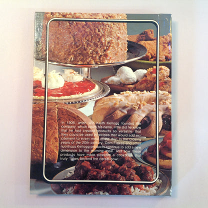 Vintage 1978 Hardcover The Kellogg's Cookbook: Goes Beyond the Cereal Bowl First Edition