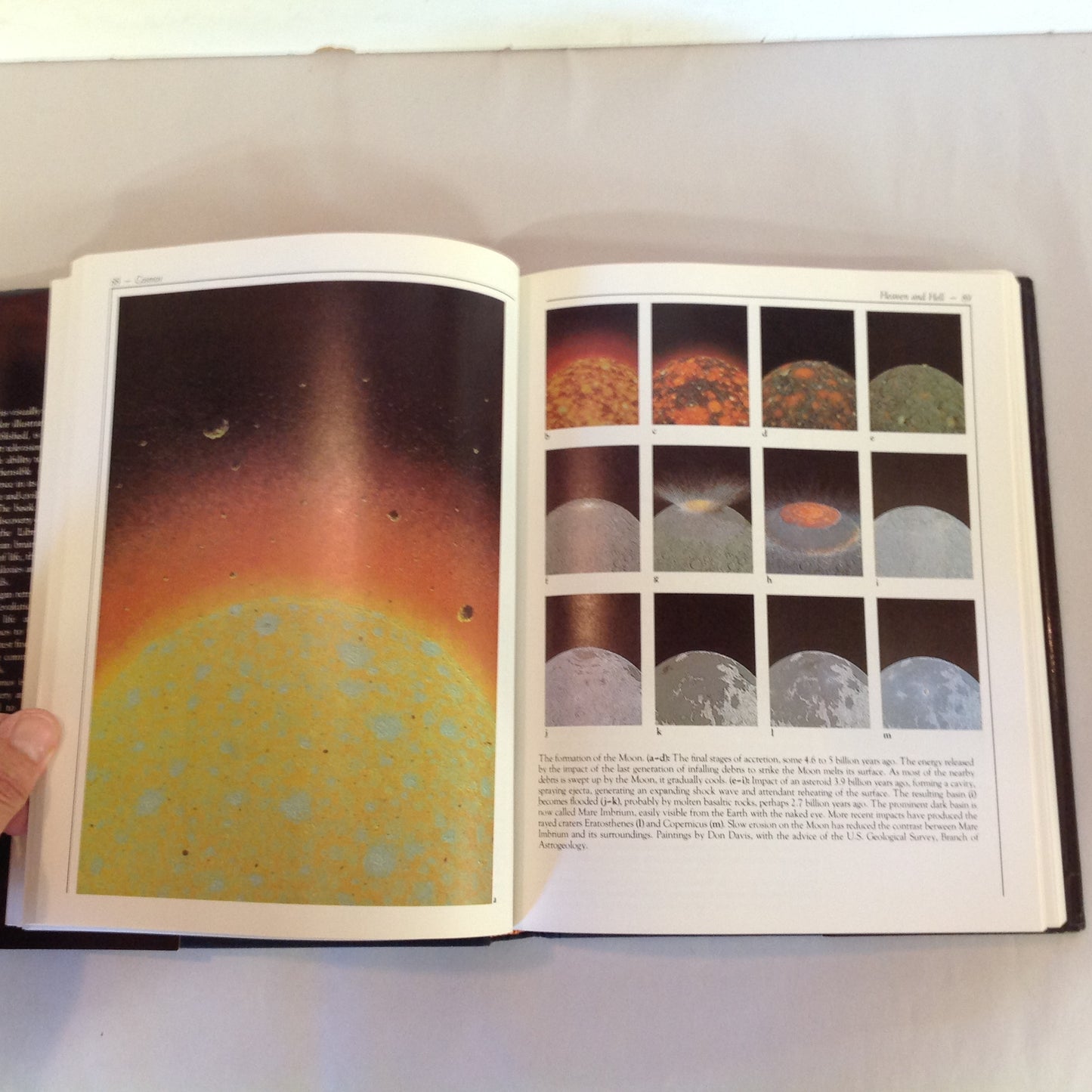 Vintage 1980 Hardcover Cosmos Carl Sagan