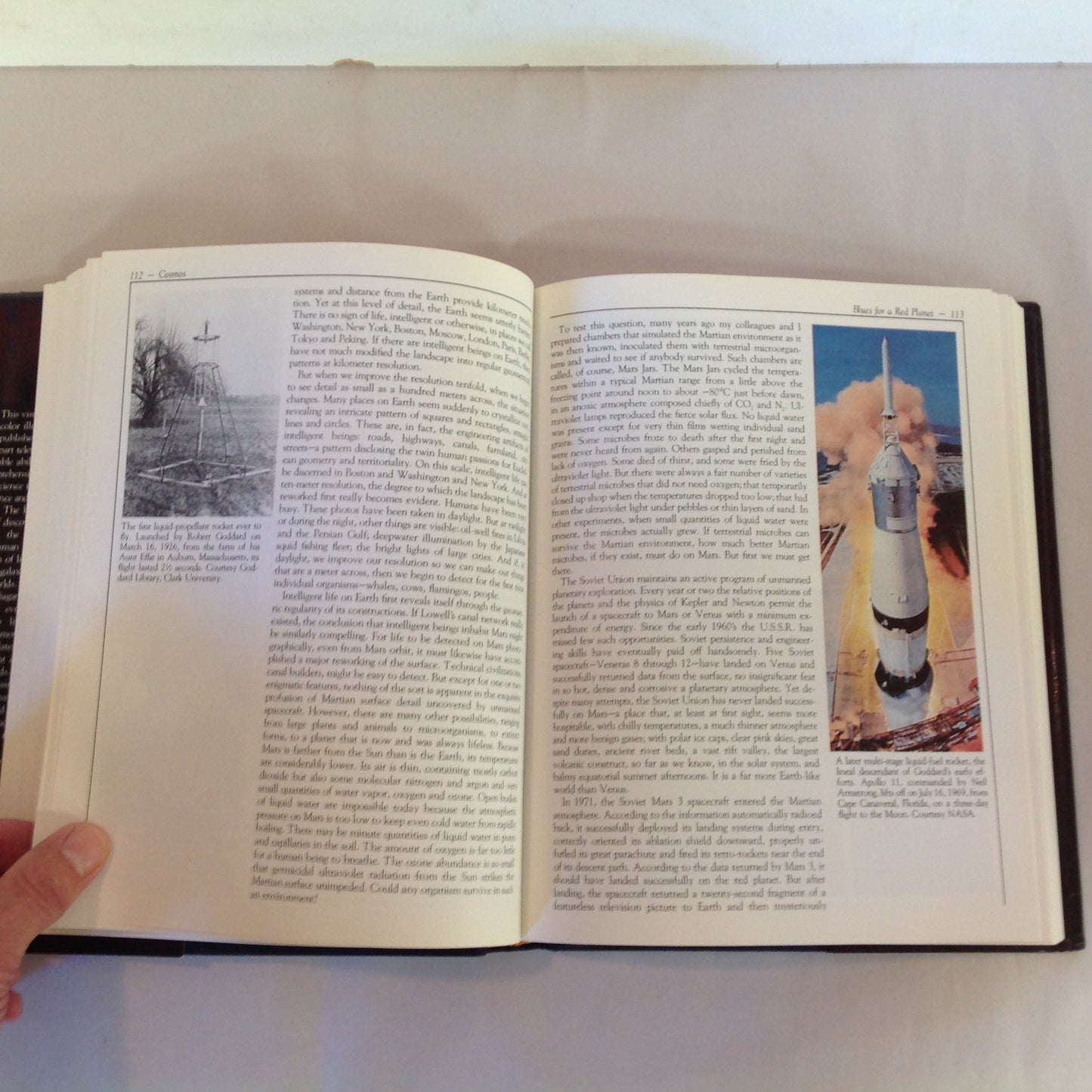 Vintage 1980 Hardcover Cosmos Carl Sagan