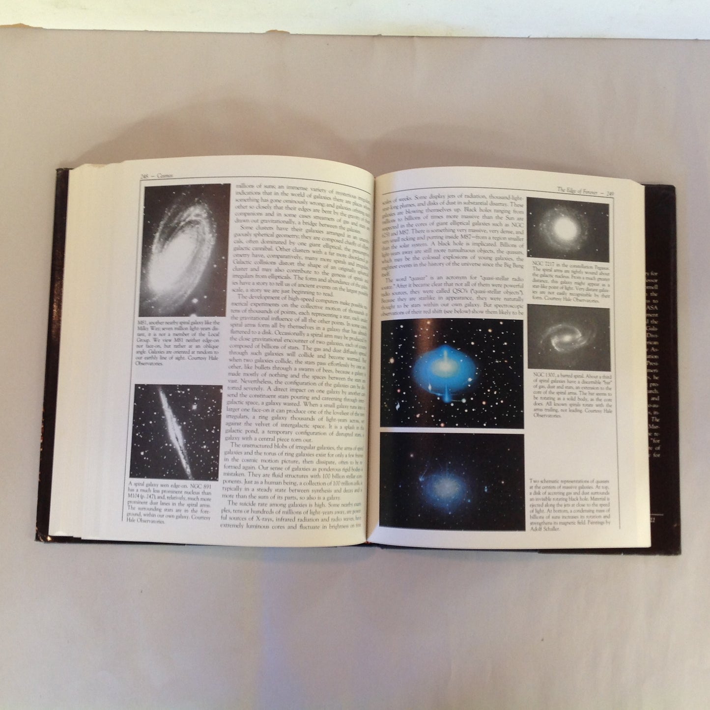 Vintage 1980 Hardcover Cosmos Carl Sagan