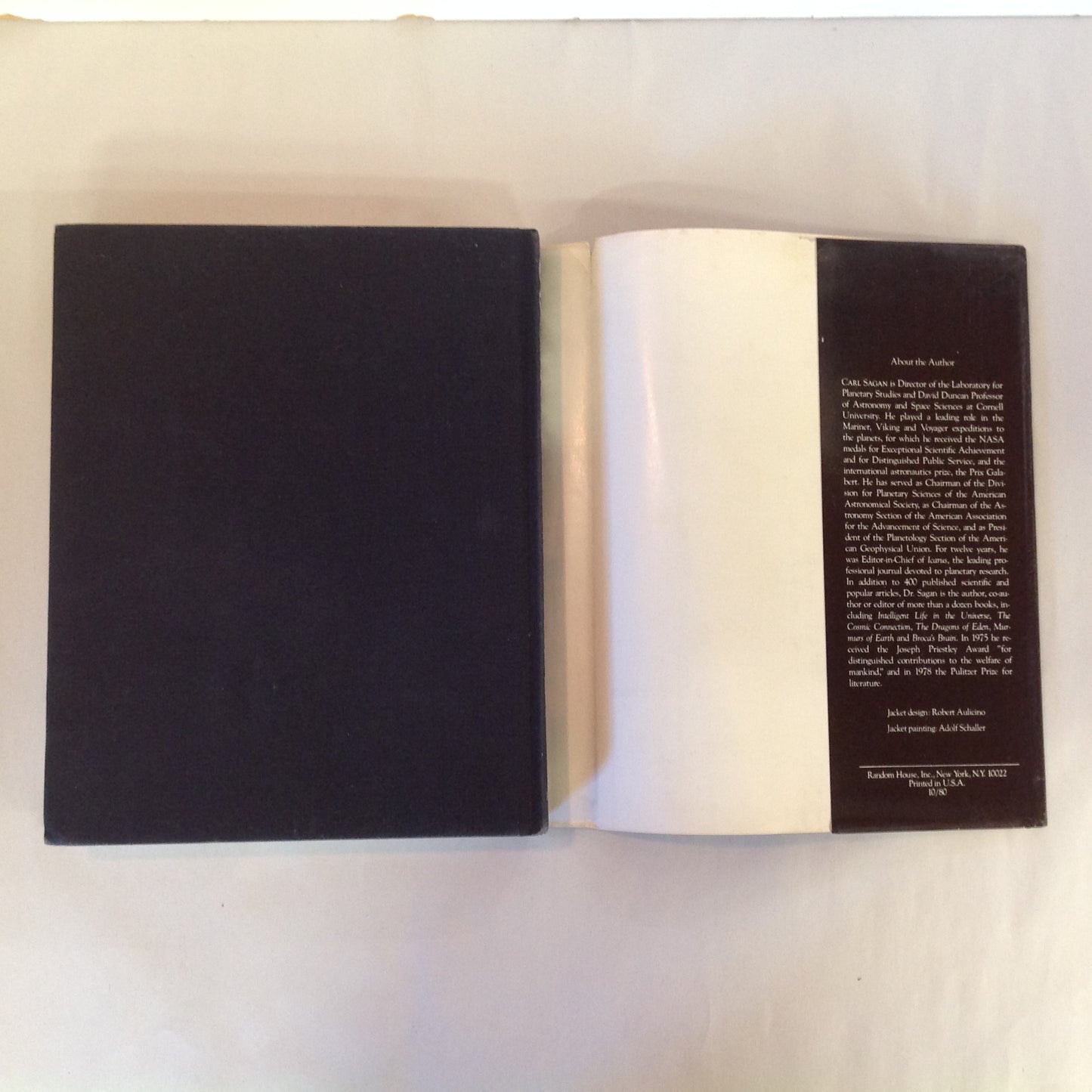 Vintage 1980 Hardcover Cosmos Carl Sagan