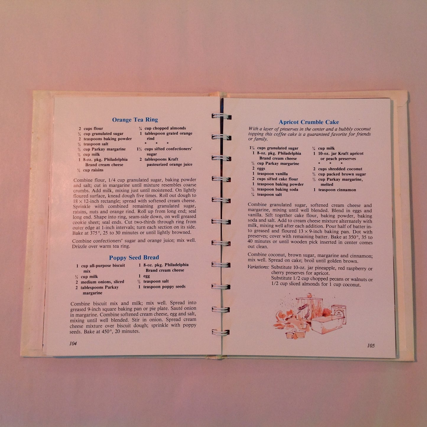 Vintage 1984 Hardcover The Philadelphia Brand Cream Cheese Cookbook 100 Anniversary