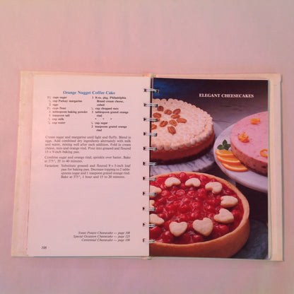 Vintage 1984 Hardcover The Philadelphia Brand Cream Cheese Cookbook 100 Anniversary