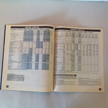 Vintage Winter 2001 Northeast Timetable Acela Express Train Railroad Schedule
