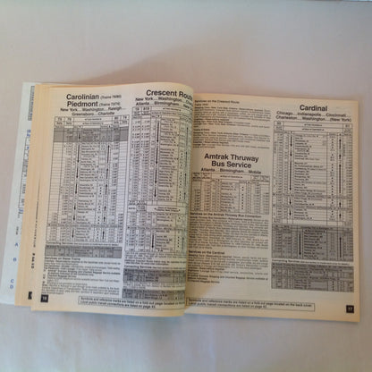 Vintage Fall/Winter 1995 Amtrak National Timetable Train Railroad Schedule Route