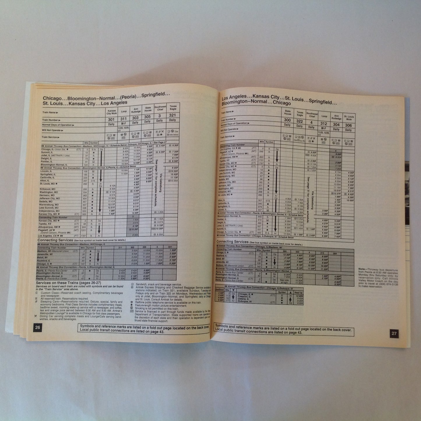 Vintage Fall/Winter 1995 Amtrak National Timetable Train Railroad Schedule Route
