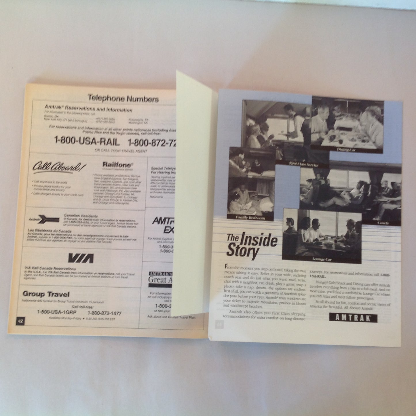 Vintage Fall/Winter 1995 Amtrak National Timetable Train Railroad Schedule Route