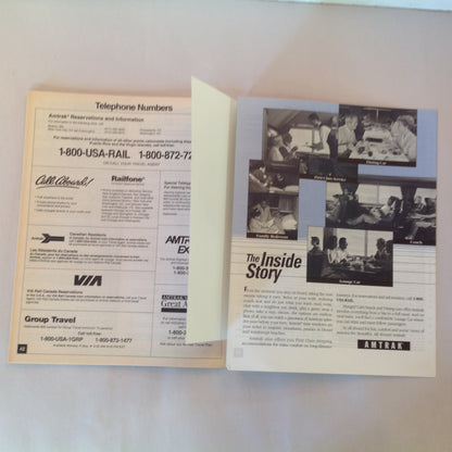 Vintage Fall/Winter 1995 Amtrak National Timetable Train Railroad Schedule Route