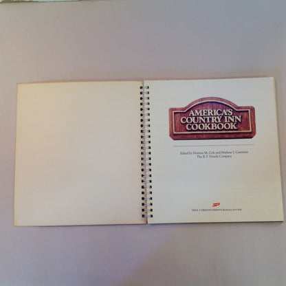 Vintage 1984 R T French America's Country Inn Cookbook Recipes Specialties Menu