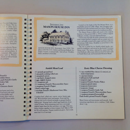 Vintage 1984 R T French America's Country Inn Cookbook Recipes Specialties Menu