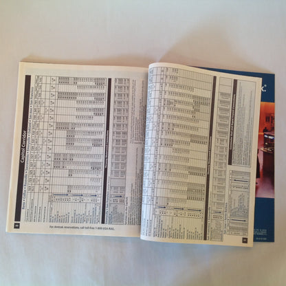 Vintage Spring/Summer 2002 Amtrak National Timetable Train Railroad Schedule Map