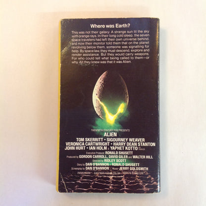 Vintage 1979 Mass Market Paperback ALIEN Alan Dean Foster