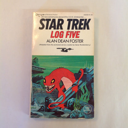 Vintage 1975 Mass Market Paperback Star Trek Log Five Alan Dean Foster