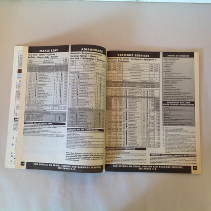 Vintage Spring/Summer 1996 Amtrak National Timetable Travel Agent Train Schedule