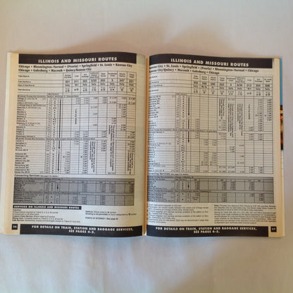 Vintage Spring/Summer 1996 Amtrak National Timetable Travel Agent Train Schedule