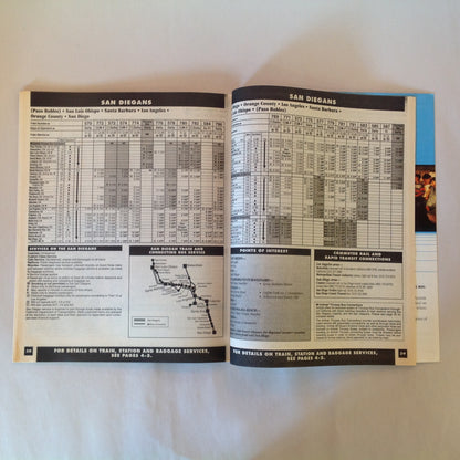 Vintage Spring/Summer 1996 Amtrak National Timetable Travel Agent Train Schedule