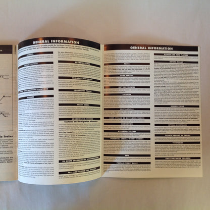 Vintage Spring/Summer 1996 Amtrak National Timetable Travel Agent Train Schedule