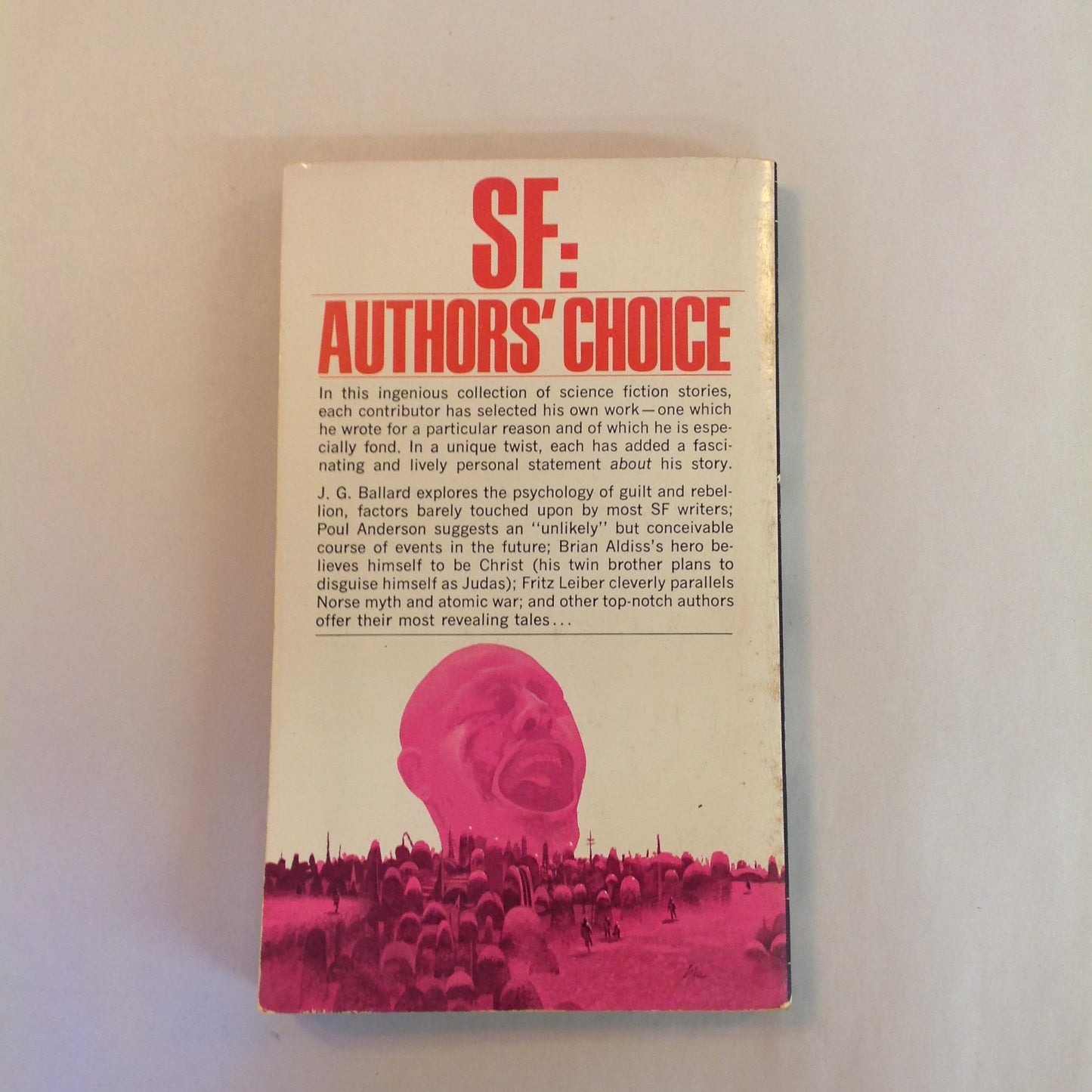 Vintage 1968 Mass Market Paperback SF: Author's Choice Edited by Harry Harrison First Edition