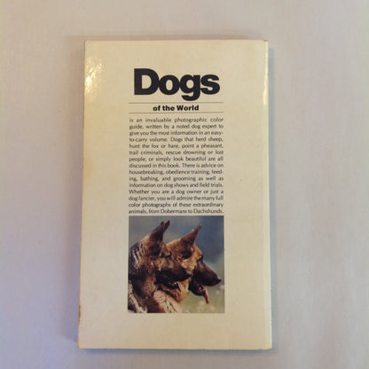 Vintage 1977 Paperback Dogs of the World: More Than 120 Breeds in Full Color Walter R Fletcher