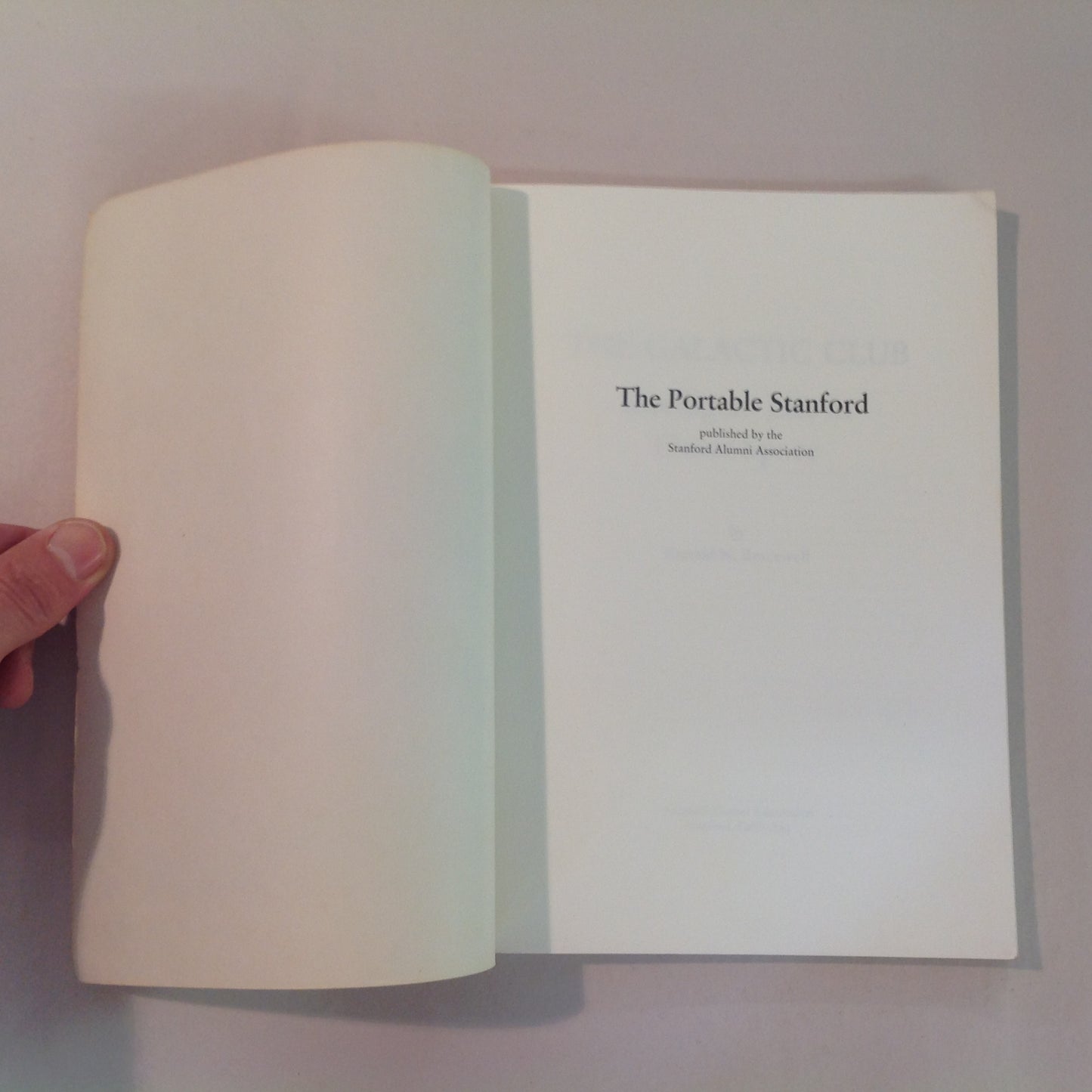 Vintage 1974 Trade Paperback The Portable Stanford: The Galactic Club: Intelligent Life in Outer Space Ronald Bracewell Illustrated First Edition