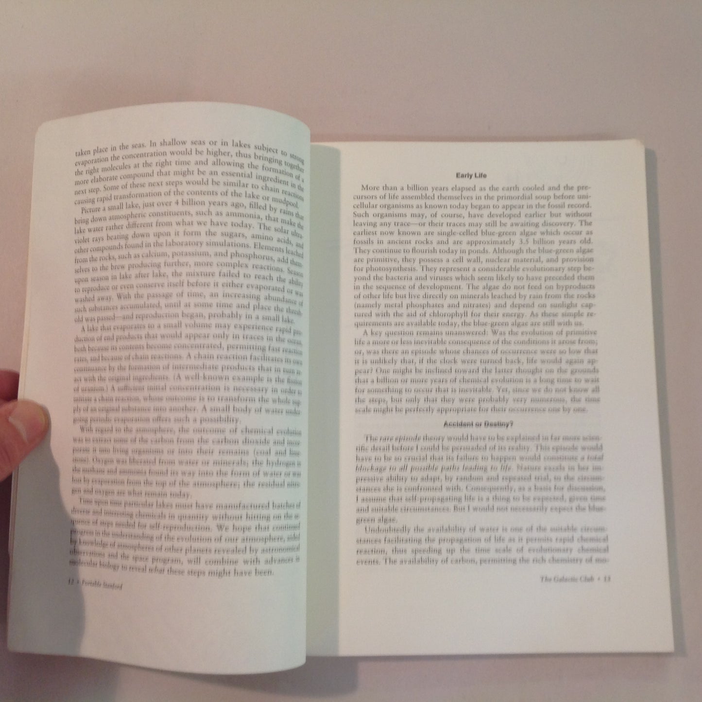 Vintage 1974 Trade Paperback The Portable Stanford: The Galactic Club: Intelligent Life in Outer Space Ronald Bracewell Illustrated First Edition