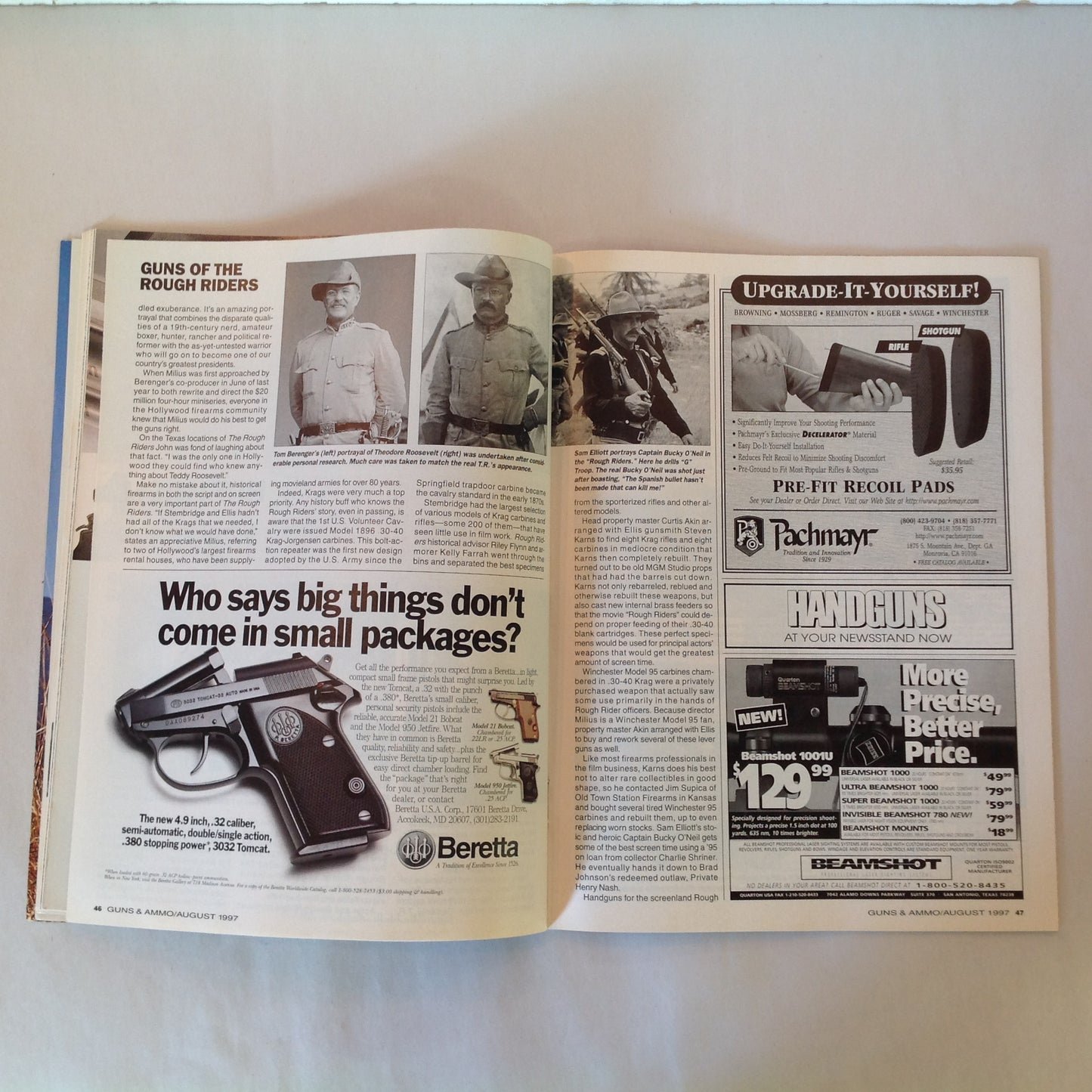 Vintage Aug 1997 Guns & Ammo Magazine Collector's Edition: Top 10 Handguns of the 20th Century