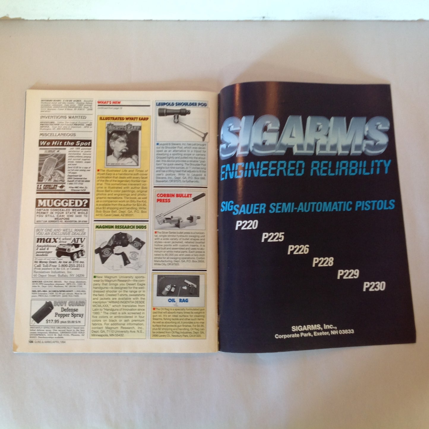 Vintage Apr 1994 Guns & Ammo Magazine Special Bargain Defense Guns What Makes A Marksman?