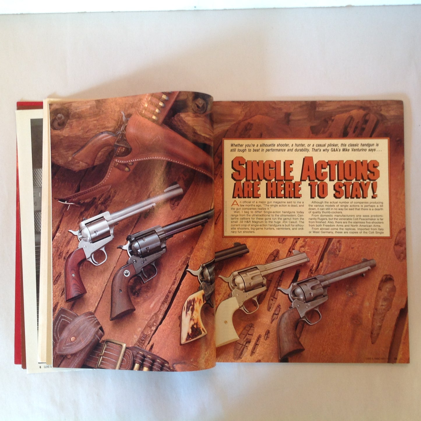 Vintage May 1987 Guns & Ammo Magazine Exclusive Report: AMT Revolver Vs Auto Wallhanger Guns