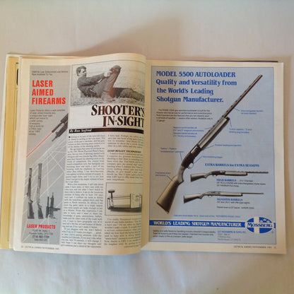 Vintage Nov 1985 Guns & Ammo Magazine Winchester Model 70 Two-Fisted Sixgunning Uzi Convert Shotguns