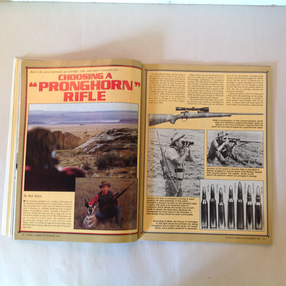 Vintage Nov 1985 Guns & Ammo Magazine Winchester Model 70 Two-Fisted Sixgunning Uzi Convert Shotguns
