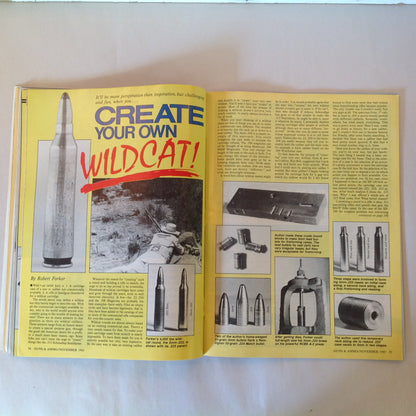 Vintage Nov 1985 Guns & Ammo Magazine Winchester Model 70 Two-Fisted Sixgunning Uzi Convert Shotguns