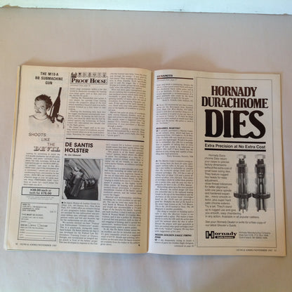 Vintage Nov 1985 Guns & Ammo Magazine Winchester Model 70 Two-Fisted Sixgunning Uzi Convert Shotguns