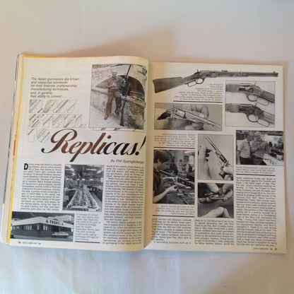 Vintage Apr 1988 Guns & Ammo Magazine 9mm Vs .38 Magnum Pistol Carbines Schuetzenfest Crocodile