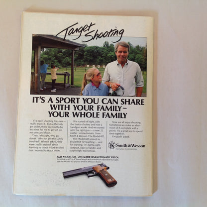 Vintage Apr 1988 Guns & Ammo Magazine 9mm Vs .38 Magnum Pistol Carbines Schuetzenfest Crocodile
